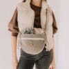 crossbody bag colour– Taupe Bloom